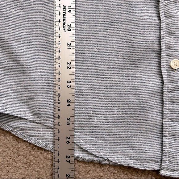 Abercrombie & Fitch Linen Long Sleeve Button Down Shirt - Picture 7 of 7